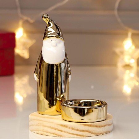 Souvenir ceramics, tree Summer "Santa Claus" gold 13.5x10x10 cm