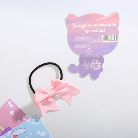 Hair elastic band with a cat "Cat" 9.5 x 8 cm-1