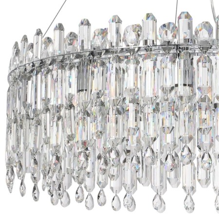 Suspended chandelier Stilform Legacy 12xe14 40w, size 80x80x60-100 cm, color chromium-2