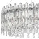 Suspended chandelier Stilform Legacy 12xe14 40w, size 80x80x60-100 cm, color chromium