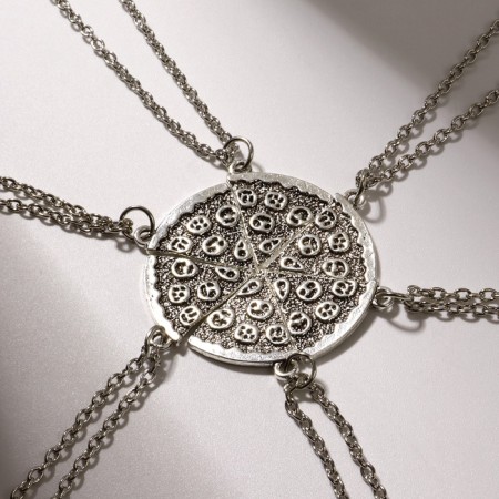 Kulons "Demetrons" Pizza circle, color black silver, 45 cm-1