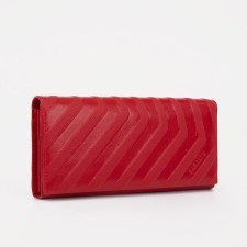 Women's wallet on magnets, red color