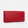 Women's wallet on magnets, red color