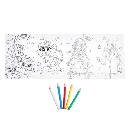Gift set "in trend", doll, coloring, cosmetics-7
