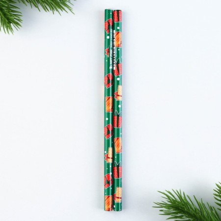 Gift New Year's set: notebook, pencils of b/g 2 pcs and icon "Best Boy"-10