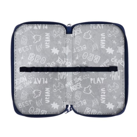 Penal 2 sections, 110 x 190 mm, fabric, "onyx", PCT 11-20 "Bear"-4