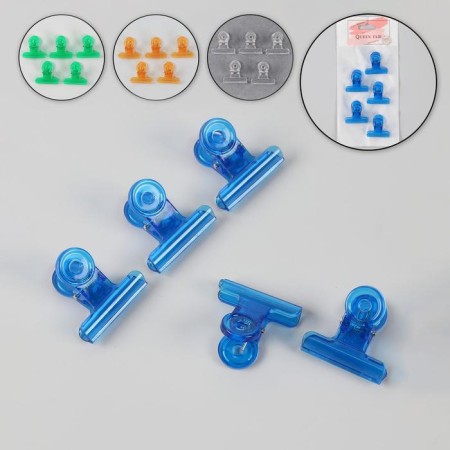 Clamps for nail extension, 3 cm, 5 pcs, color mix-1
