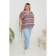 Women's pants, size 68, blue color