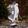 Santa Claus "In a suit with sequins and gifts" 43 cm, silver