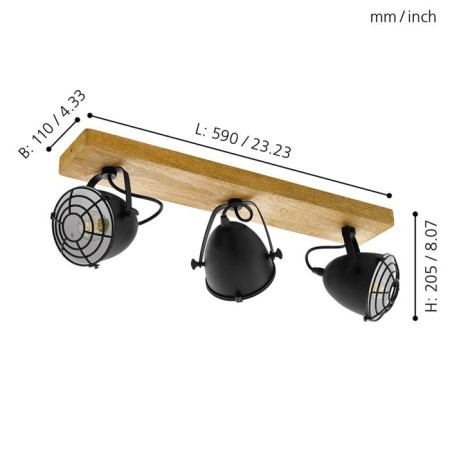 GateBeck 3x40W lamp E14 Natural-1