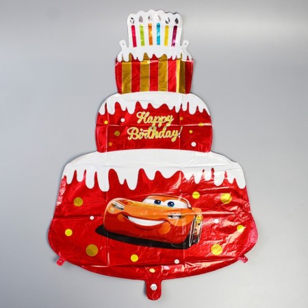 Set of foil balls "Happy Birthday", Cars-4