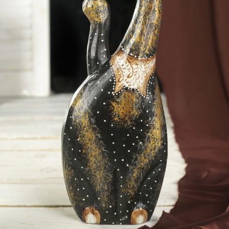 Souvenir tree "Cat Moon in a collar" 43x14x5 cm-3