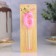 Candle in the cake on the skewer "Fine", the number "6", 5 cm, pink