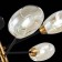 Ceiling EVOLUCE lamp. Sle155502-06. Gloa. 6x40 watts, E14, 68x68x22 cm, black color, brass