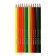 Pencils 12 -cv (6 classic + 6 neon) gamut "Orange Sun", sharpened, cardboard packaging, euro suspension