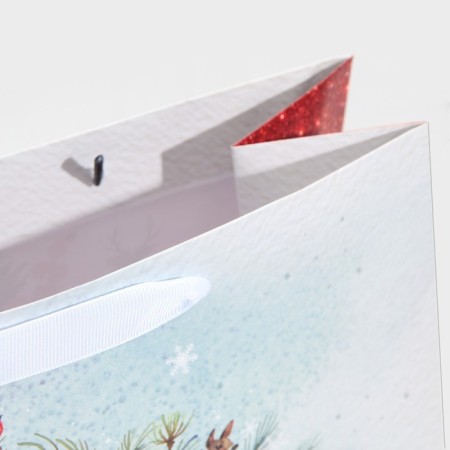 Laminated square Snow, 30 x 30 x 12 cm, new year-5