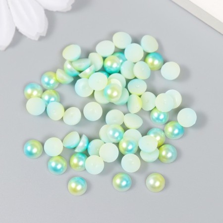 Green-blue gradient decor d = 6 mm 10 g 200 pcs 5x2.5 cm-3