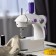 The sewing machine Luazon LSH-03, 6 W, semi-automatic, 2 speeds, 4XAA or 220 V, white