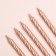 Set of candles for the cake "Spiral", 10 pcs, 6 cm, medium, champagne