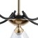Svetogor chandelier "Task" 5x60W E27 black/gold