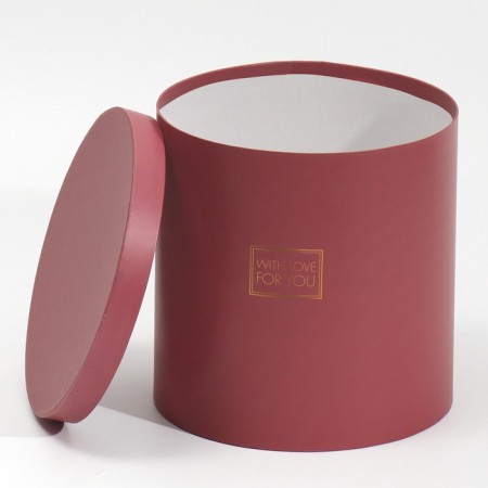 A set of round boxes 5 in 1, gift packaging, Panton 06, 15 x 15 x 15 - 23 x 23 25 cm-7