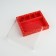 Box for 4 sweets and chocolate with cells "Snowflakes" 18.8 x 15.7 x 3 cm, New Year