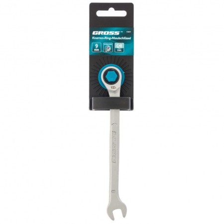 Combined ratchet key GROSS 14847, 9 mm-3