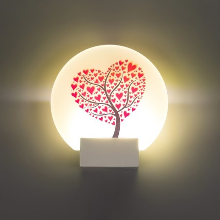 Sconces "Tree of Love" LED 6W 4000k white 19.5x6x19.5 cm-2