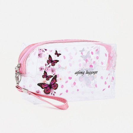 Lightning cosmetic bag, pink color