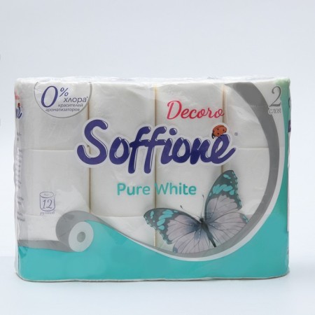 Soffione Pure White, 2 layers, 12 rolls-3