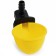 The bowl is cup, with a fastener on a grid, d = 50 mm, plastic