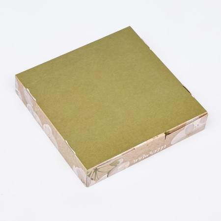 Self -assembly box, "flowers", 16 x 16 x 3 cm-3
