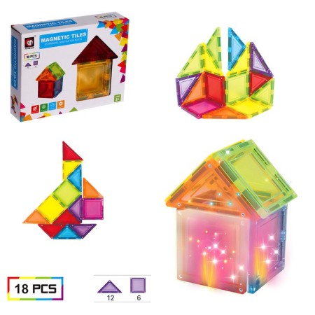 Magnetic designer "Magic Magnet", 18 parts