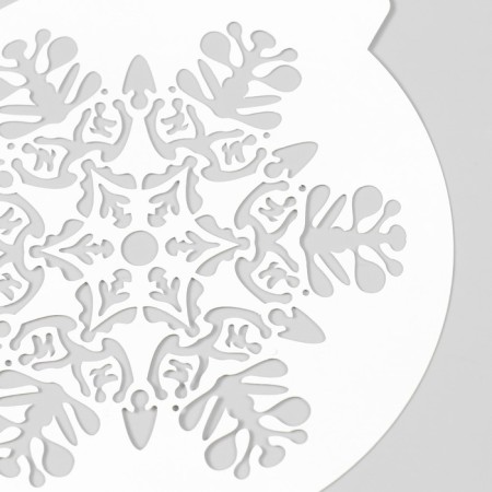 Plastic stencil "Snowflake" d14-2
