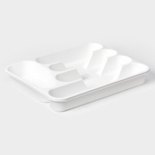 Little tray for cutlery, white color