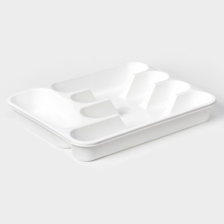 Little tray for cutlery, white color