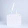 Gift package with a wide bottom and window 20 × 14 × 13.2 cm, white