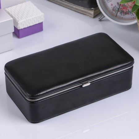Casket to the leatherette for jewelry "Mini" black 5.6x18.2x10.2 cm