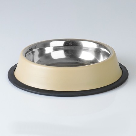 A bowl with a non -slip base color, 470 ml, beige