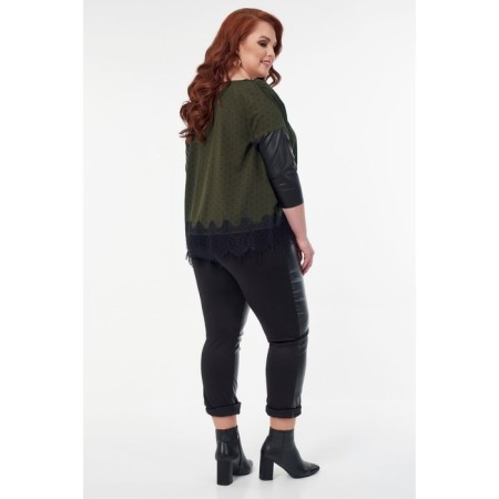 Female blouse, size 52, khaki color-6