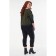 Female blouse, size 52, khaki color