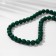 Beads on threads ball No. 8 "Malachite", 47 beads
