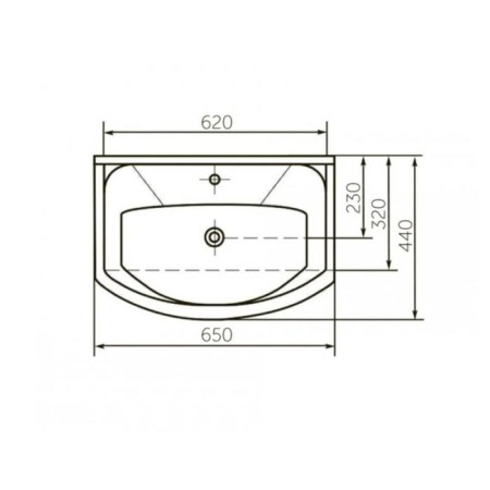Kirovit sink Eleganes 65-1