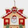 Decorative decoration (suspension) "New Year's house" 50x33.5 cm