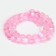 Busins ​​made of natural stone "Cat Eye", set 46 pcs., Size 1 pc. -8 mm, light pink