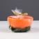 Decorative candle "New Year's orange half", 10x10x6.2 cm