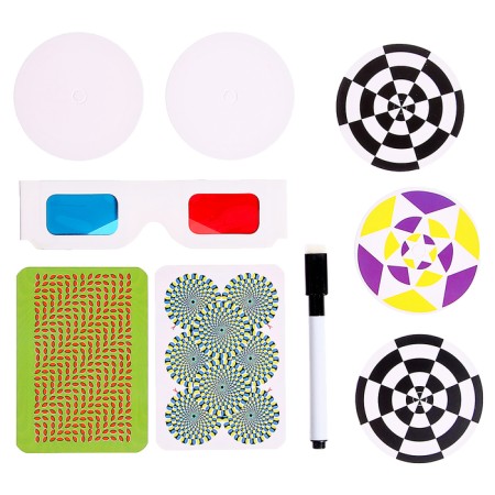 Set for experiments “optical illusions”, 10 types of illusions, mix, in a package-2