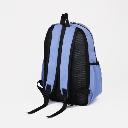 School backpack from lightning textiles, 3 pockets, wallet, lilac color-4