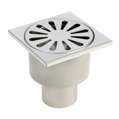 TIM BAD021001, 100 x 100 mm, d = 50 mm, vertical release, stainless steel