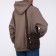Male bag on lightning, long belt, brown color